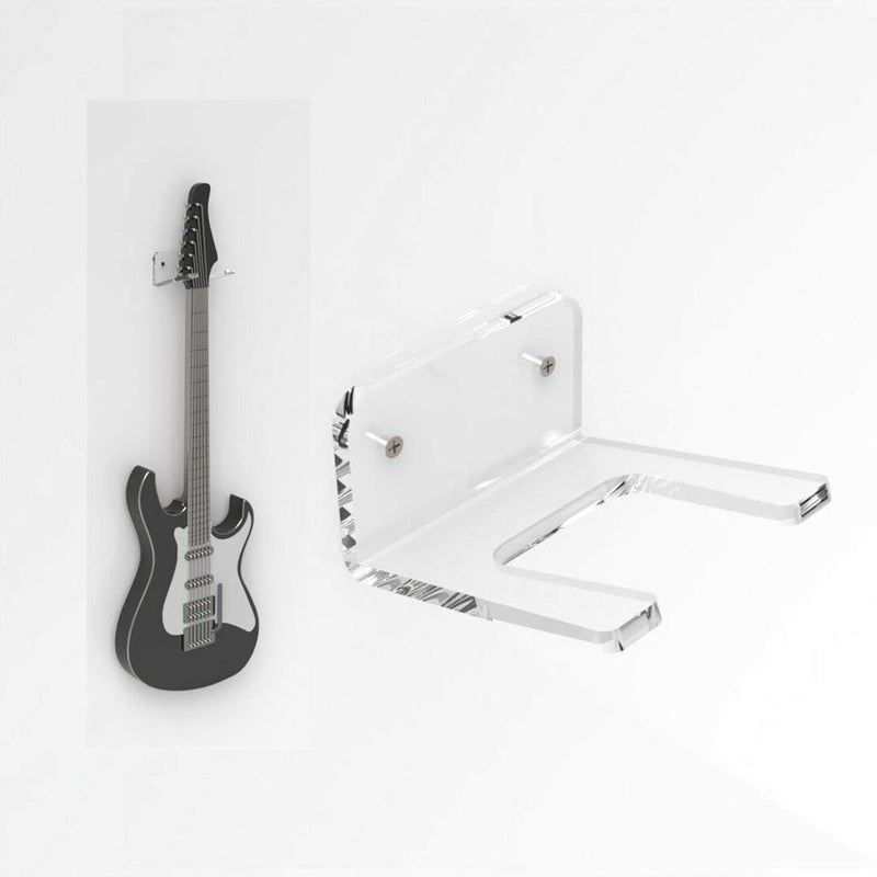 LEILIN guitar wall mount guitar wall hanger guitar stand|Acrylic Wall Mount Rack for Guitar Violin Ukulele-1 pieces - Image 1